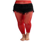 YiQinzcxg Bas de cuisse en maille - Taille sans pieds - Collants résille - Collants résille large - Legging sans pieds - Pour femme - Bas résille à motifs - Taille femme