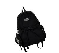 YiQinzcxg Beaux sacs à dos simples pour femmes et filles Portefeuille de voyage Sac à dos décontracté pour ordinateur portable Collège Collège Sacs de livres Sacs de voyage, Noir