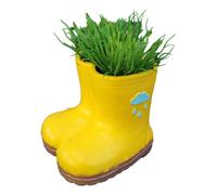 YiQinzcxg Bijoux artisanaux en résine jaune fait à la main pour l'aménagement paysager de bureau décorations jaunes planteur aménagement paysager