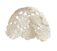 YiQinzcxg Bonnet au crochet en coton doux, pull confortable en forme de tête de mort sans bord pour femmes et adolescentes, amateur d'esthétique japonais qui se déguise avec un bonnet tête de mort