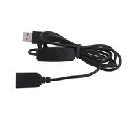 YiQinzcxg Câble adaptateur femelle de 4 à 9 pieds de long - Bouton de rallonge USB - Câble d'alimentation - Enregistrement de conduite - Bandes lumineuses LED
