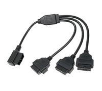 YiQinzcxg Câble répartiteur OBD2-L portable OBD2 - Câble d'extension 3 appareils en même temps - Convient pour différents modèles de véhicules