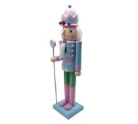 YiQinzcxg Casse-noisette de Noël Ornement Petit soldat en bois Décoration de figurines pour figurines d'étagère de table