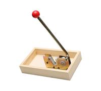 YiQinzcxg Casse-noix robuste avec manche en bois ouvre-boîte en métal pour noix, amandes, noisettes, outil de cuisine, casse-noix sûr avec poignée en métal