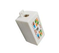 YiQinzcxg Cat6 Junction Box RJ45 Splices Connecteur non blindé Type de perforation Coupleur pour Cat6 Ethernet Accessoires de câble