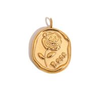 YiQinzcxg Colliers, fabrication de bijoux, pendentif élégant en acier inoxydable, accessoire pour projets de bijoux artistiques