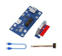 YiQinzcxg Connexion et extension faciles des appareils. Carte adaptateur PCIE 1X Convient pour boîtier de serveur 1U Performance stable de la carte graphique
