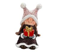 YiQinzcxg Corne de cerf de vacances - Bonnet de Noël - Figurine suédoise Tomte Elfe - Ornement de table de Noël - Décoration de festival
