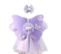 YiQinzcxg Costume d'ailes de papillon pour bébé - Doux sur la peau - Robe et coiffe pour bébé de 0 à 9 mois - Pour premier anniversaire