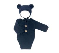 YiQinzcxg Costume pour nouveau-né - Pour séance photo - Tenue de photographie pour nourrisson - Motif ours