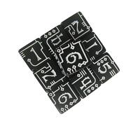 YiQinzcxg Cubes géométriques artistiques en acrylique avec texture antidérapante Pédagogique pour jeux de probl mes et activités de groupe Dessus de table luxueux