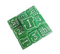 YiQinzcxg Cubes géométriques artistiques en acrylique avec texture antidérapante Pédagogique pour jeux de probl mes et activités de groupe Dessus de table luxueux