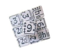 YiQinzcxg Cubes géométriques artistiques en acrylique avec texture antidérapante Pédagogique pour jeux de probl mes et activités de groupe Dessus de table luxueux