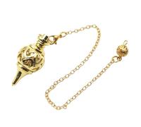 YiQinzcxg Élégant pendule en cuivre pour l'alignement des chakras et les pratiques de guérison spirituelle Instrument de guérison corporelle