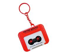 YiQinzcxg Enregistreur cassette vintage Porte-clés Cassettes d'enregistrement Pendentif Texture ABS Convient pour une paire de porte-clés ruban adhésif