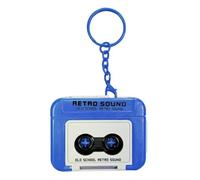 YiQinzcxg Enregistreur cassette vintage Porte-clés Cassettes d'enregistrement Pendentif Texture ABS Convient pour une paire de porte-clés ruban adhésif