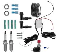 YiQinzcxg Ensemble de flammes d'échappement, lance-flammes double pour voiture et camion, kit de modification, installation facile