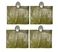 YiQinzcxg Ensemble de vêtements de pluie 4 pièces avec couverture complète, pratique, indéchirable, pliable, imperméable, pour les activités de plein air, indéchirables, vert, taille unique