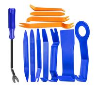 YiQinzcxg Ergonomique - N'endommage pas l'intérieur du véhicule - Kit d'outils d'installation - 12 pièces - Avec mallette de rangement de protection - Outils de retrait stéréo de voiture