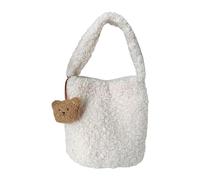 YiQinzcxg Femmes Grande Capacité Sac à Bandoulière Femmes Couleurs Fixes Sacs à Main Hiver Sac à Provisions Mode Mignon Grande Capacité Sac à Main Mode Épaule pour l'hiver, Blanc.