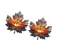 YiQinzcxg Feuilles d'érable contemporaines Ornements d'art mural en acrylique Convient pour la décoration de la maison Sculpture suspendue en acrylique Feuille d'art