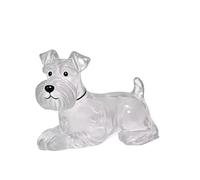 YiQinzcxg Figurine de chien miniature Porte-clés avec bâtiments Collecteur de poils pour animaux de compagnie Boîte de rangement en fourrure de chat transparent Porte-clés Mémorial Kedensakes
