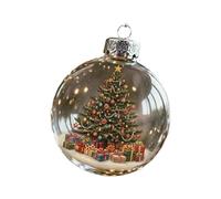 YiQinzcxg Figurine légère à suspendre pour sapin de Noël, en plastique incassable, décoration d'intérieur vintage, pendentif suspendu de Noël