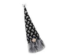 YiQinzcxg Figurine tête de mort - Décoration de vacances - Peluche douce - Décoration d'intérieur d'Halloween pour manteau de cheminée, bibliothèque, squelette d'Halloween