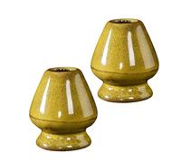 YiQinzcxg Kit de démarrage de cérémonie du thé en céramique facile à utiliser - Outil de préparation du matcha - Fouet délicat - Support pour salon de thé - Chases indispensables pour les débutants