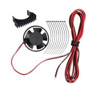 YiQinzcxg Kit de dissipateur thermique pour moteur d'extrudeuse 24 V - Ventilateur rond Hot End - Radiateur de dissipation thermique Hotend