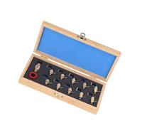 YiQinzcxg Kit de réparation de remontoir de montre multi-usages - Boîtier en bois en laiton - Compatible avec les amateurs de techniciens - Kit d'entretien de montre adapté aux voyages, Modèle A