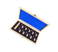 YiQinzcxg Kit de réparation de remontoir de montre multi-usages - Boîtier en bois en laiton - Compatible avec les amateurs de techniciens - Kit d'entretien de montre adapté aux voyages, Section B