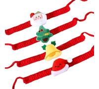 YiQinzcxg Lot de 4 écharpes en tricot pour animaux de compagnie - Confortable - Accessoire chaud et tendance pour animal de compagnie - Chaud par temps froid