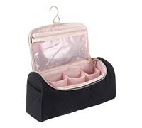 YiQinzcxg Mallette de rangement de voyage - Organiseur pour sèche-cheveux - Bigoudis - Brosse volume - Brosse à lisser - Étui de voyage léger et rembourré, Noir