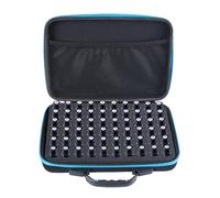 YiQinzcxg Mallette de transport d'huile essentielle pour 60 bouteilles 5-10 ml Roulements à rouleaux Sac de protection organisé pour la maison et le voyage Stockage de vernis à ongles, bleu, Mass