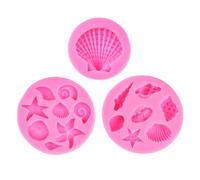 YiQinzcxg Moule À Gâteau À Thème Conque Conque Moule en Silicone Moule À Cupcake Mousie pour Projets D'artisanat Fondant Au Bonbons