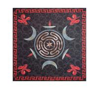 YiQinzcxg Nappe carrée Tarot autel Tapis de jeu en tissu Astrologique Holder Oracle Table Couvertures Tapis de Cartes Tapis de Table Divine Tissu