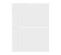 YiQinzcxg Organiseur de photos élégant et transparent de 7,6 cm, 2 compartiments et 10 pages intérieures, pour cartes photo Idol, présentoir de bureau, album photo, organiseur de photos