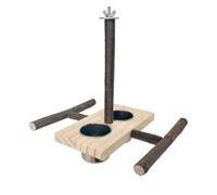 YiQinzcxg Perroquets, ponçages, griffures, perche, entraînement des oiseaux, tasses, cage, barre de jouets, jouets, nœuds, fournitures de bar