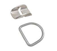 YiQinzcxg Porte-bouteille de plongée avec anneaux en D - Pinces flexibles - Montage facile - Pour bouteilles d'air - Ajustement fixe