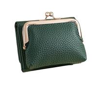 YiQinzcxg Porte-cartes de crédit pour femmes élégant en cuir PU Porte-monnaie Accès facile pour divers portefeuilles pour filles, vert, Mass Beauty