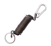 YiQinzcxg Porte-clés à ressort - Spirales extensibles - Bobine à ressort rétractable - Porte-clés extensible - Spirales élastiques rétractables, Noir 4,5 cm, taille unique