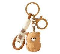 YiQinzcxg Porte-clés figurine de chien et de chat dessin animé Accessoire léger Pendentif de sac à la mode Pendentif de sac pour sac à main Décoration de la maison Résine élégante Cadeau Porte-clés