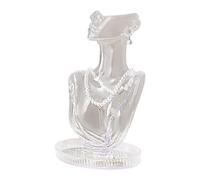 YiQinzcxg Présentoir élégant en forme de mannequin pour colliers, boucles d'oreilles et bagues - Présentoir pour bijoux et pendentifs