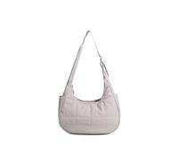 YiQinzcxg Puffer Sac à bandoulière pour femme et fille en nylon matelassé sous les bras Sac à main avec sangle réglable, gris