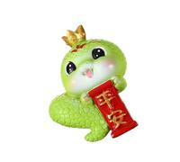YiQinzcxg Résine Serpent Chinois Figure 2025 Année Statue Fengshui Ingot Sculpture Animale Pour Nouvel An Maison Décoration Ornement