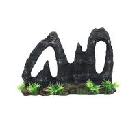 YiQinzcxg Rockery en résine pour décoration de réservoirs de poissons - Look naturel - Figurine de montagne pour différents aquariums - Décoration de paysage