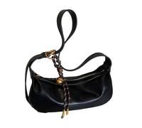 YiQinzcxg Sac à bandoulière créatif en cuir PU pour femme Sac à main mode avant-bras pour un usage quotidien et la sophistication quotidienne Portefeuille, Noir