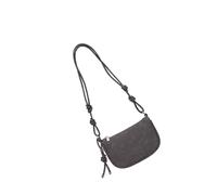 YiQinzcxg Sac à bandoulière tendance pour femme avec sangle réglable en daim synthétique, gris