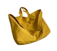 YiQinzcxg Sac à bandoulière unisexe simplifié Sac à main pour tous les jours Essentiels Pratique Nylon Sac à bandoulière pour la durabilité Sac à provisions, jaune
